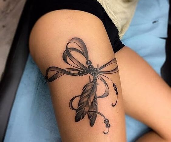 thigh tattoo women thigh tattoo women