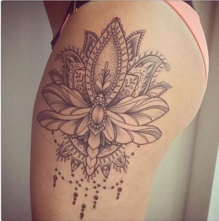 thigh tattoo thigh tattoo