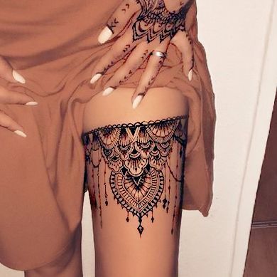 thigh tattoo women thigh tattoo women