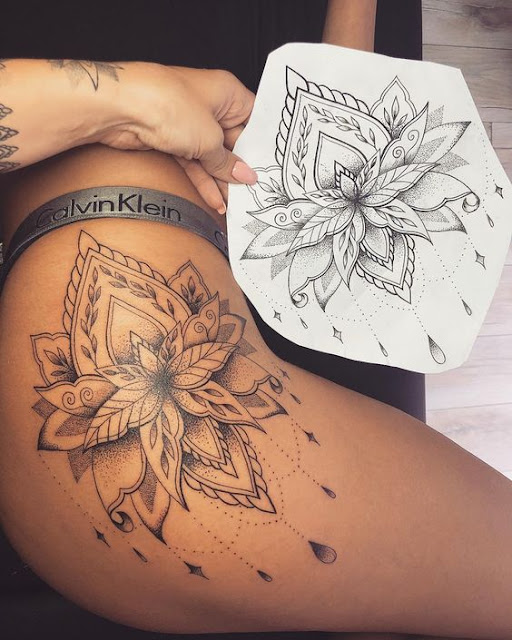 thigh tattoo women thigh tattoo women